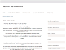 Tablet Screenshot of amorvuduhechizos.com